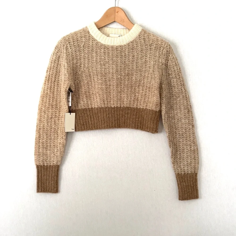 Aritzia Wilfred Free Laney Cropped Sweater - Picture 1 of 8